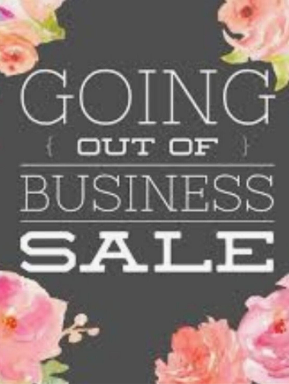 Going Out of Business Sale 75%off